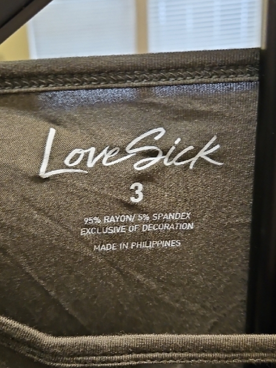 torrid Olive Lace-Up Tunic with Floral & Lightning Embroidery - Picture 5 of 7